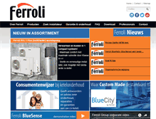 Tablet Screenshot of ferroli.nl