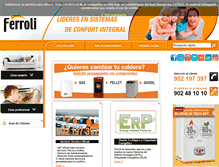 Tablet Screenshot of ferroli.es