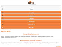Tablet Screenshot of ferroli.com.pl