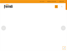 Tablet Screenshot of ferroli.com.tr